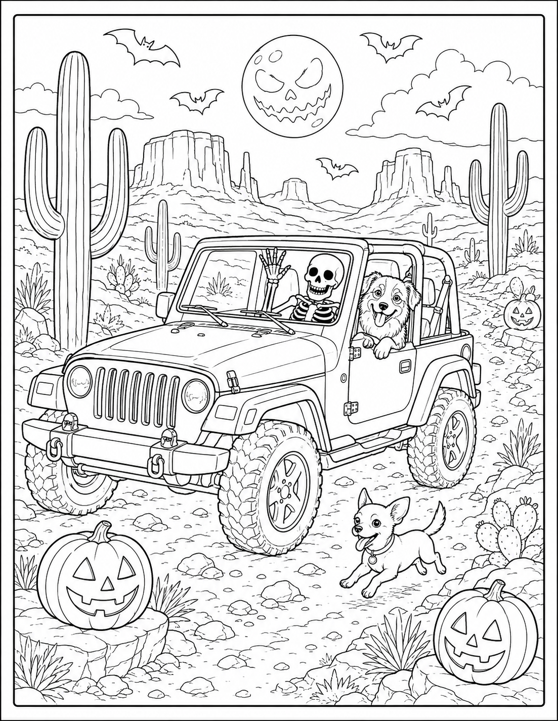 Trail Paws Adventure Halloween Coloring Book β Dogs, Off-Road Fun & Spooky Adventures