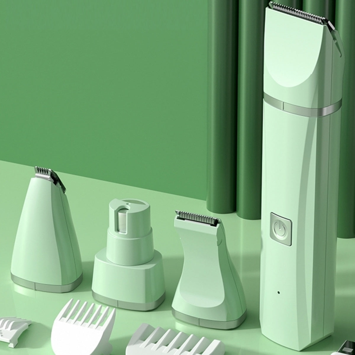 Dog Clipper Dog Grooming Kit With 4 Cutter Head & 4 Guide Combs; Dog Nail Grinder Dog Nail Trimmers