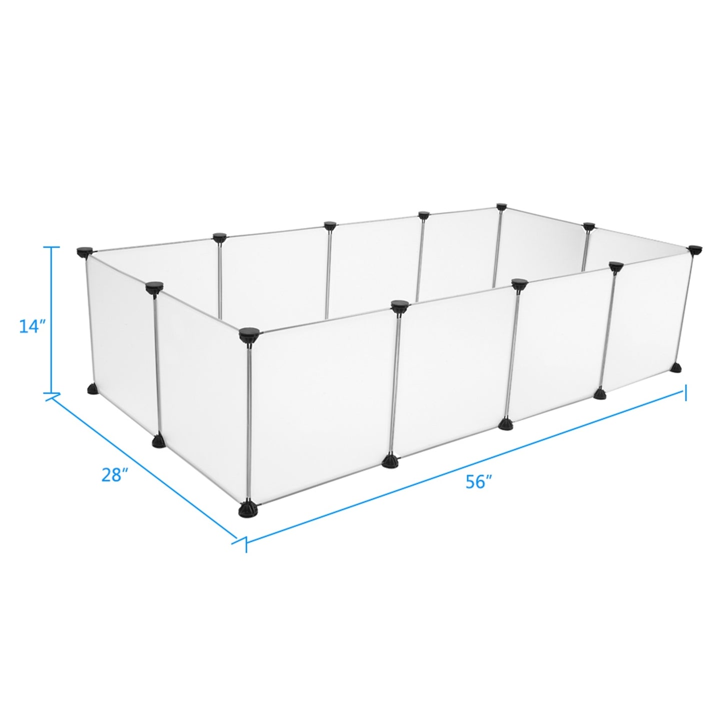 Pet Playpen, Portable Large Plastic Yard Fence Small Animals, Puppy Kennel Crate Fence Tent RT