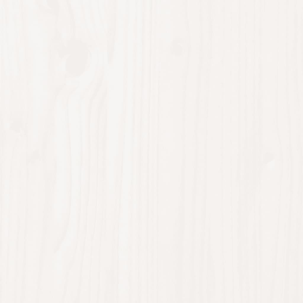 Dog Bed White 21.9"x17.9"x11" Solid Wood Pine