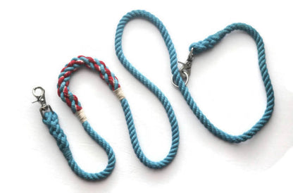 Trail Paws Hands-Free Multifunction Dog Leash – Adjustable Cotton Rope Lead for Walking, Hiking & Adventure Travel