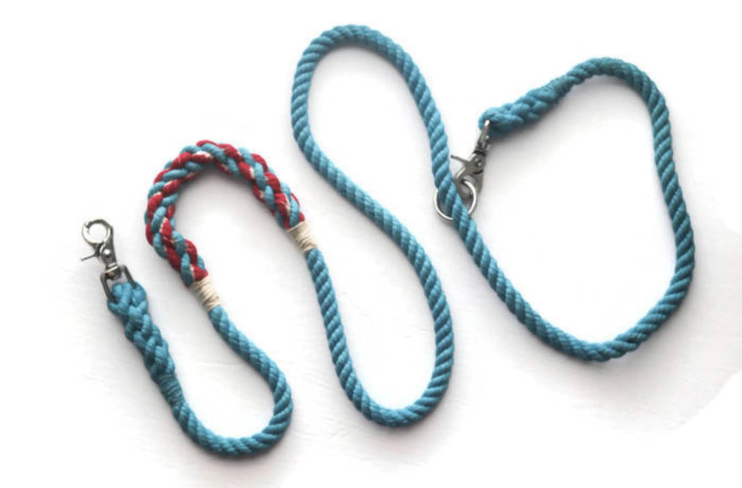 Trail Paws Hands-Free Multifunction Dog Leash – Adjustable Cotton Rope Lead for Walking, Hiking & Adventure Travel
