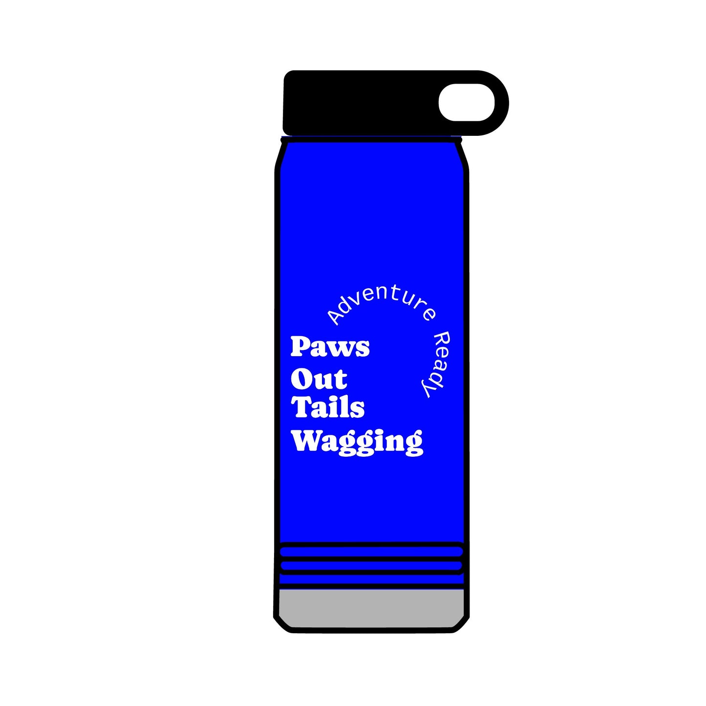 32oz Trail Paws Water Bottle – Insulated Pet Lover Flask