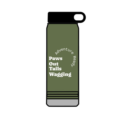 32oz Trail Paws Water Bottle – Insulated Pet Lover Flask