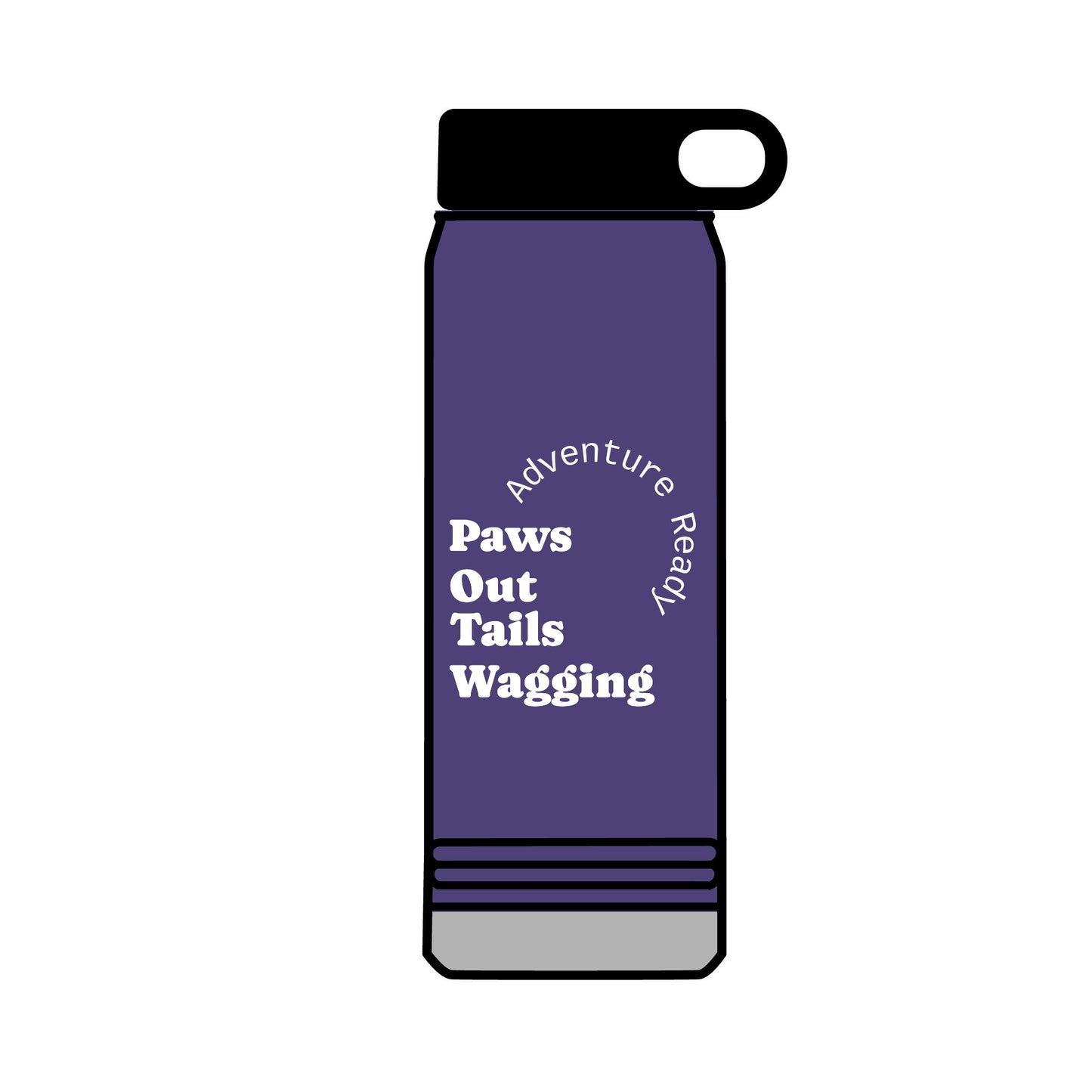 32oz Trail Paws Water Bottle – Insulated Pet Lover Flask