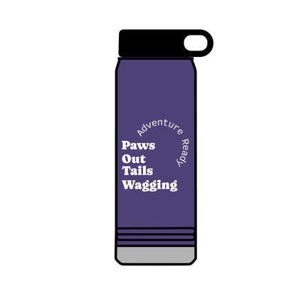 32oz Trail Paws Water Bottle – Insulated Pet Lover Flask