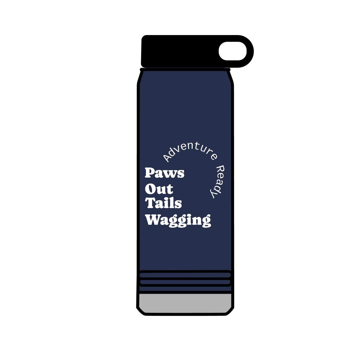 32oz Trail Paws Water Bottle – Insulated Pet Lover Flask
