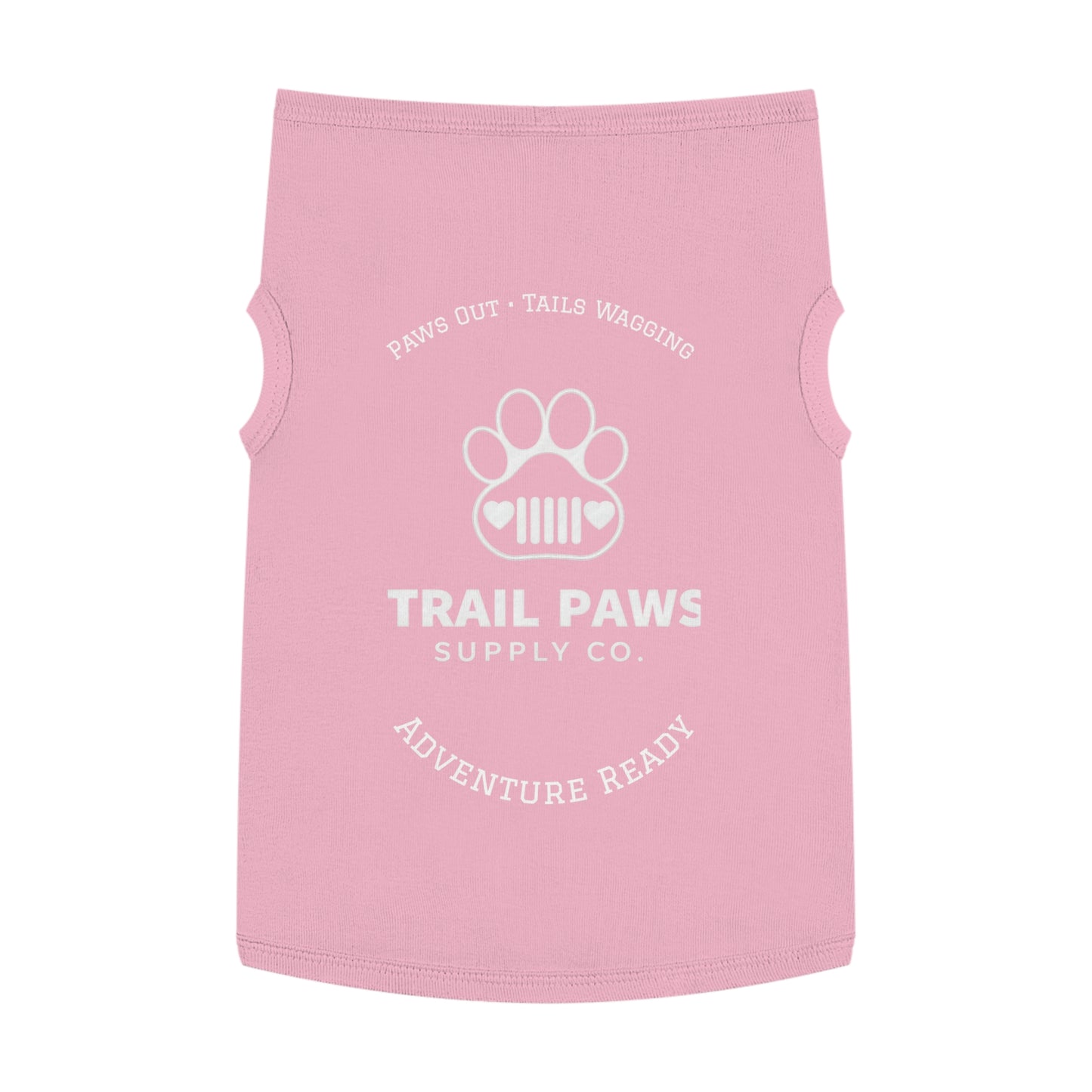 Trail Paws Dog Tank - "Paws Out · Tails Wagging" Adventure-Ready Pet Shirt