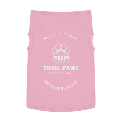 Trail Paws Dog Tank - "Paws Out · Tails Wagging" Adventure-Ready Pet Shirt