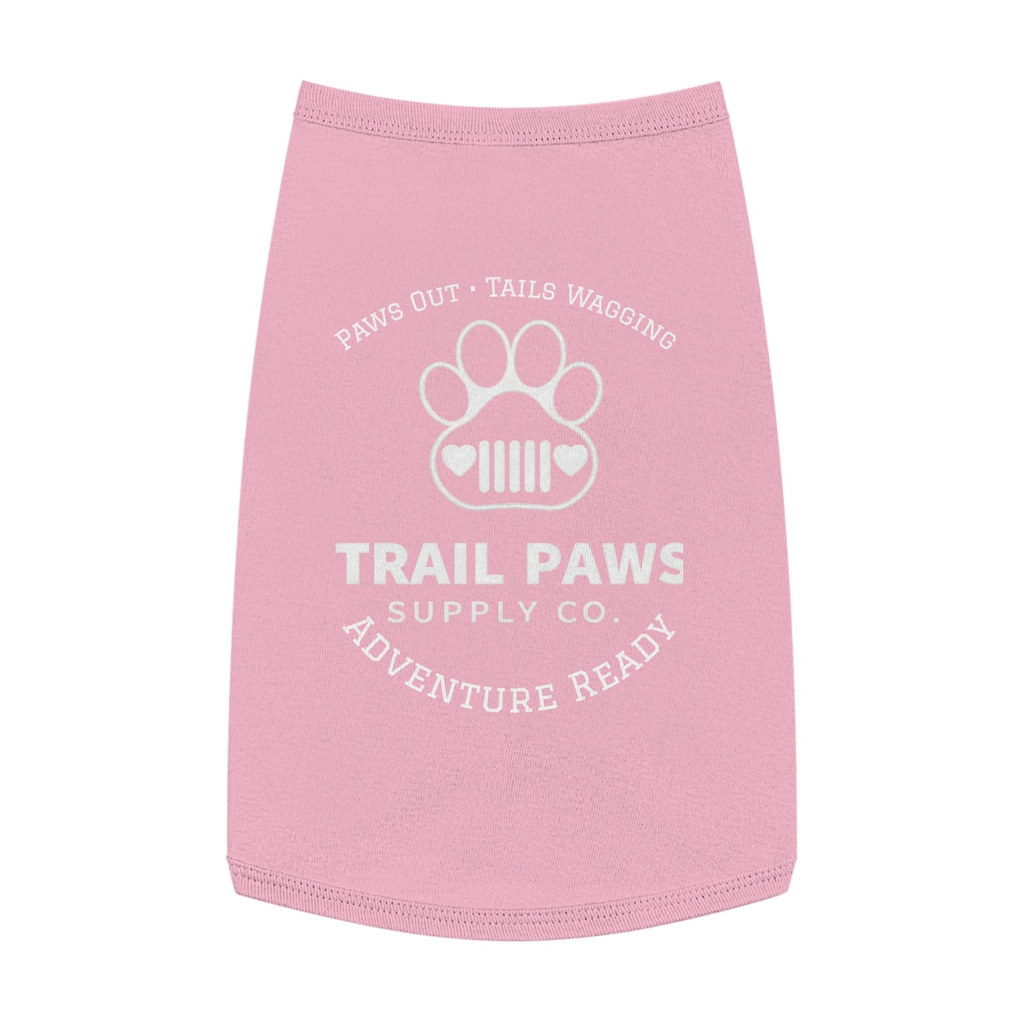 Trail Paws Dog Tank - "Paws Out · Tails Wagging" Adventure-Ready Pet Shirt