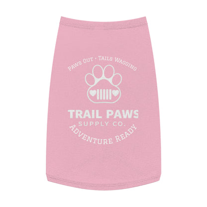 Trail Paws Dog Tank - "Paws Out · Tails Wagging" Adventure-Ready Pet Shirt
