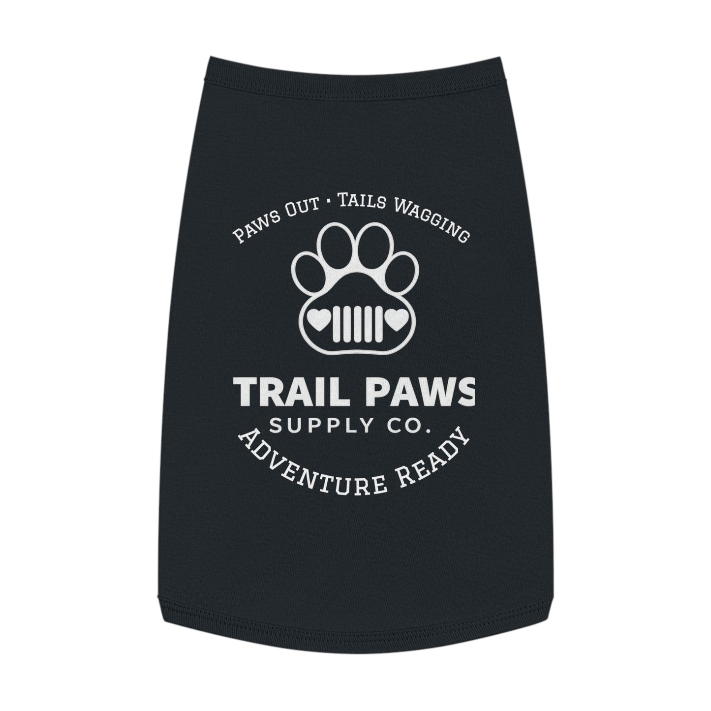 Trail Paws Dog Tank - "Paws Out · Tails Wagging" Adventure-Ready Pet Shirt