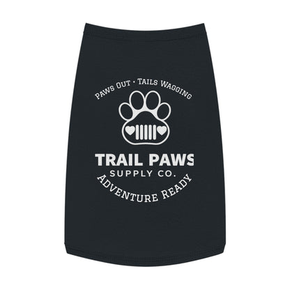 Trail Paws Dog Tank - "Paws Out · Tails Wagging" Adventure-Ready Pet Shirt