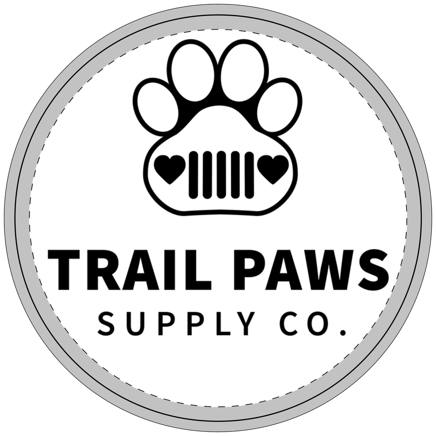Retractable Pet Leash — Trail Paws Supply Co. Logo Leash for Dogs