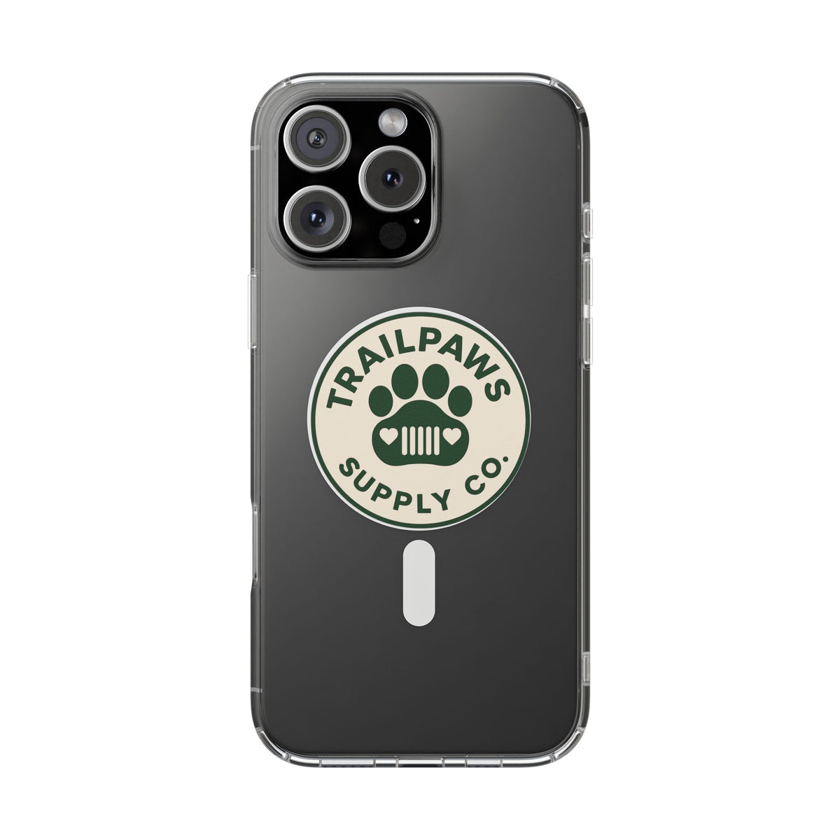 Trailpaws Supply Co. Clear Impact-Resistant Magnetic Phone Case