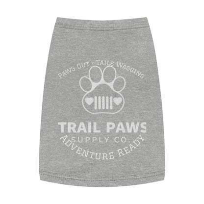 Trail Paws Dog Tank - "Paws Out · Tails Wagging" Adventure-Ready Pet Shirt