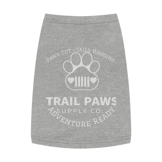 Trail Paws Dog Tank - "Paws Out · Tails Wagging" Adventure-Ready Pet Shirt