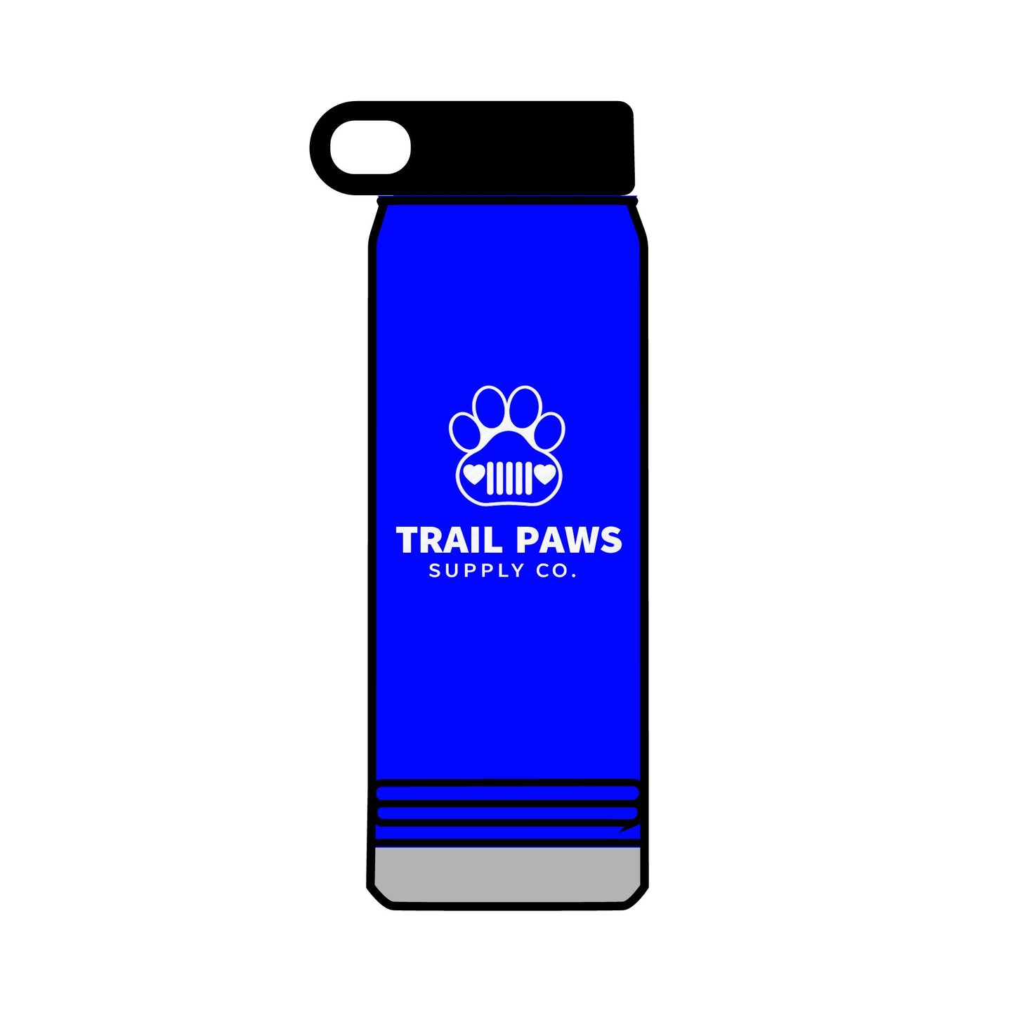32oz Trail Paws Water Bottle – Insulated Pet Lover Flask
