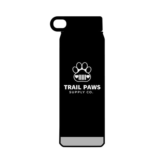 32oz Trail Paws Water Bottle – Insulated Pet Lover Flask