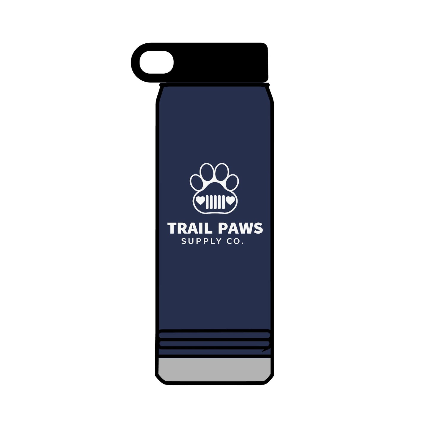 32oz Trail Paws Water Bottle – Insulated Pet Lover Flask