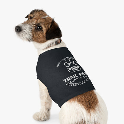 Trail Paws Dog Tank - "Paws Out · Tails Wagging" Adventure-Ready Pet Shirt