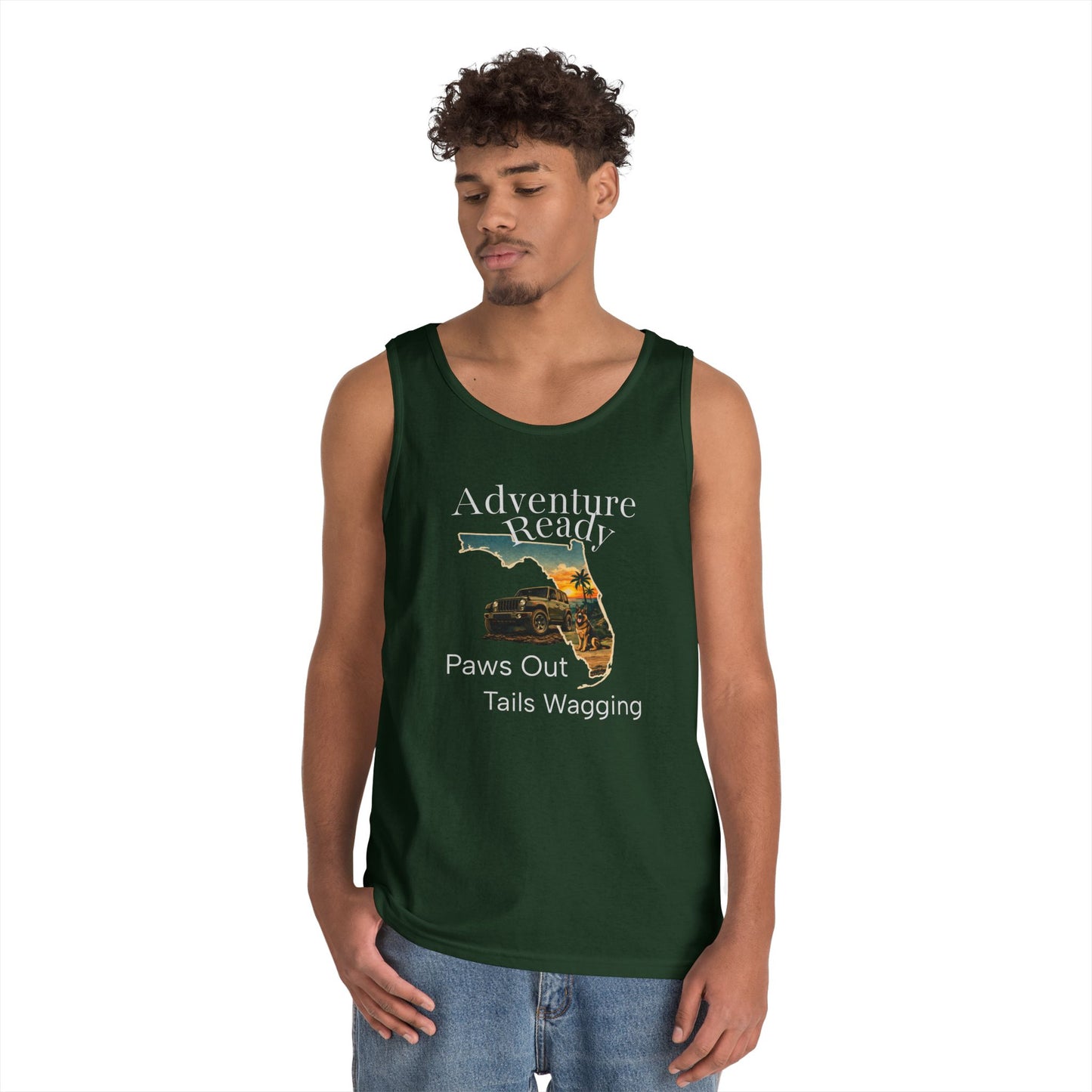 Florida Sunset Jeep Dog Tank Top – Adventure Ready | Trail Paws Supply Co