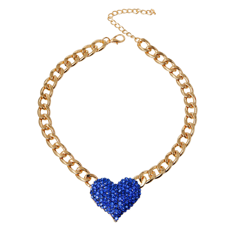 Rhinestone Heart Necklace