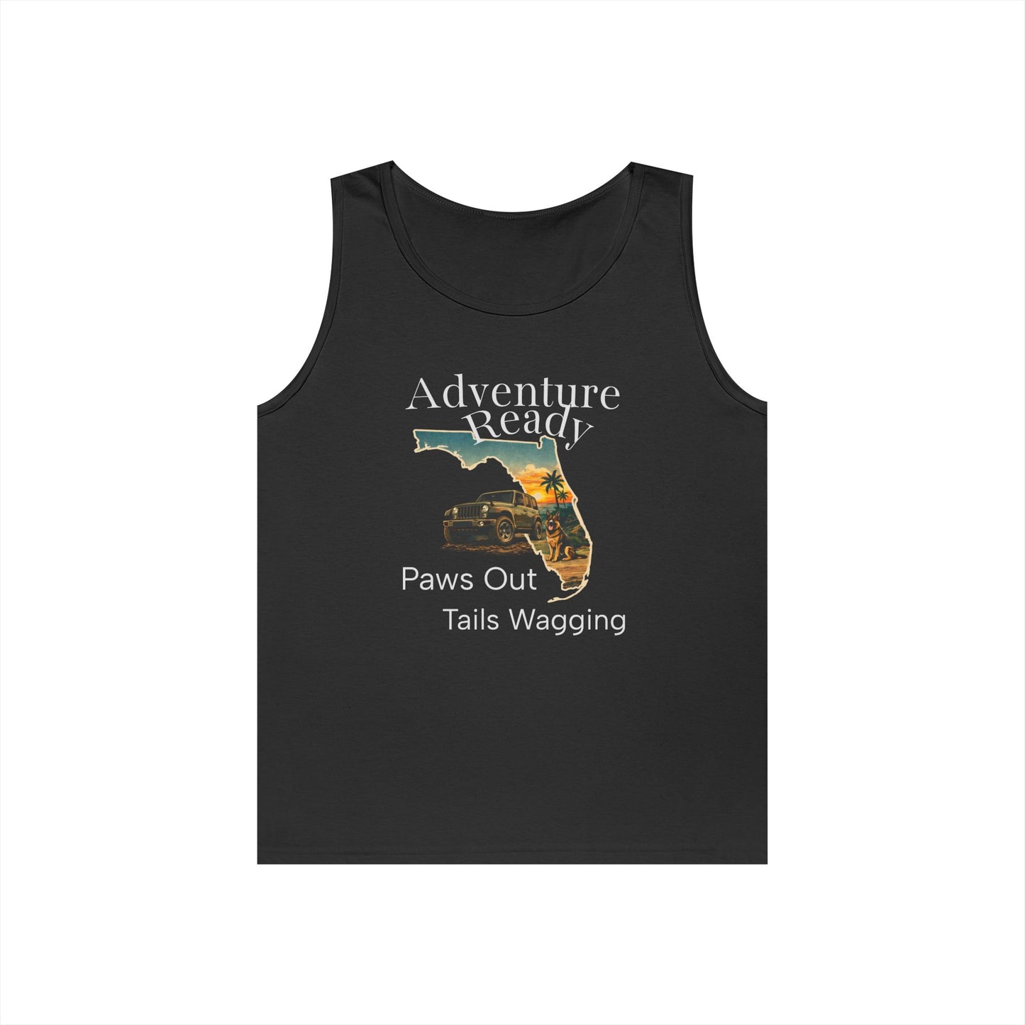 Florida Sunset Jeep Dog Tank Top – Adventure Ready | Trail Paws Supply Co