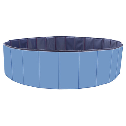 Trail Paws Foldable Dog Swimming Pool – Portable PVC Pet Splash Pool for Dogs, Kids, (Med)