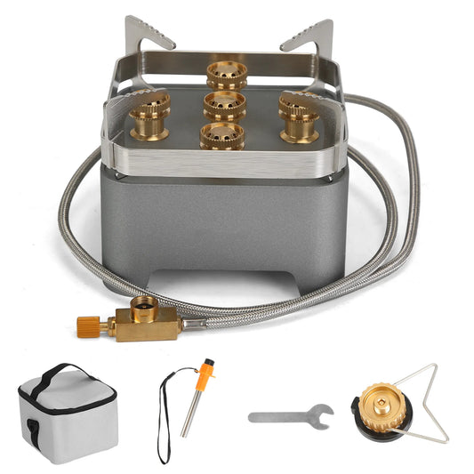 Trail Paws Portable Camping Stove – 12000W High-Power Outdoor Cooking Stove for Camping, Hiking, RV & Adventure Travel