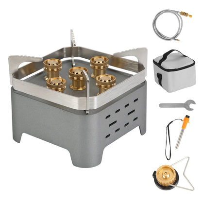 Trail Paws Portable Camping Stove – 12000W High-Power Outdoor Cooking Stove for Camping, Hiking, RV & Adventure Travel