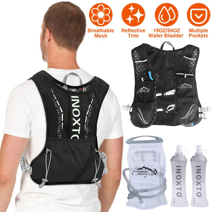 Trail Paws Hydration Running Vest – Lightweight Outdoor Hydration Backpack for Running, Hiking, Trail Adventures & Cycling