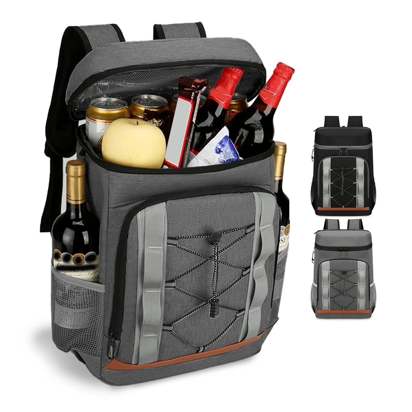 Trail Paws Leakproof Cooler Backpack – 36 Can Insulated Hiking & Camping Backpack Cooler for Travel, Beach & Outdoor Adventures