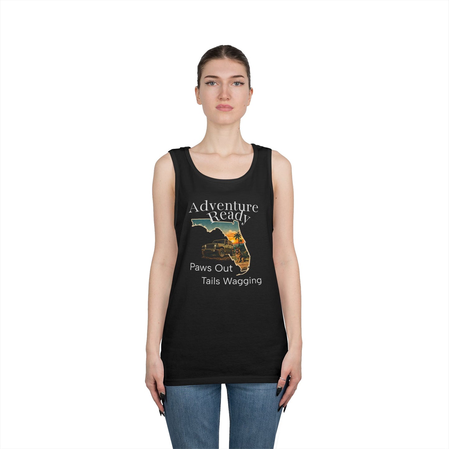 Florida Sunset Jeep Dog Tank Top – Adventure Ready | Trail Paws Supply Co