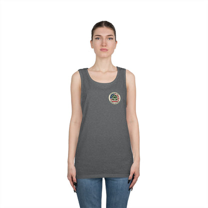 Patriotic Jeep Dog Tank Top – America 250 Trail Paws Supply Co Adventure Shirt