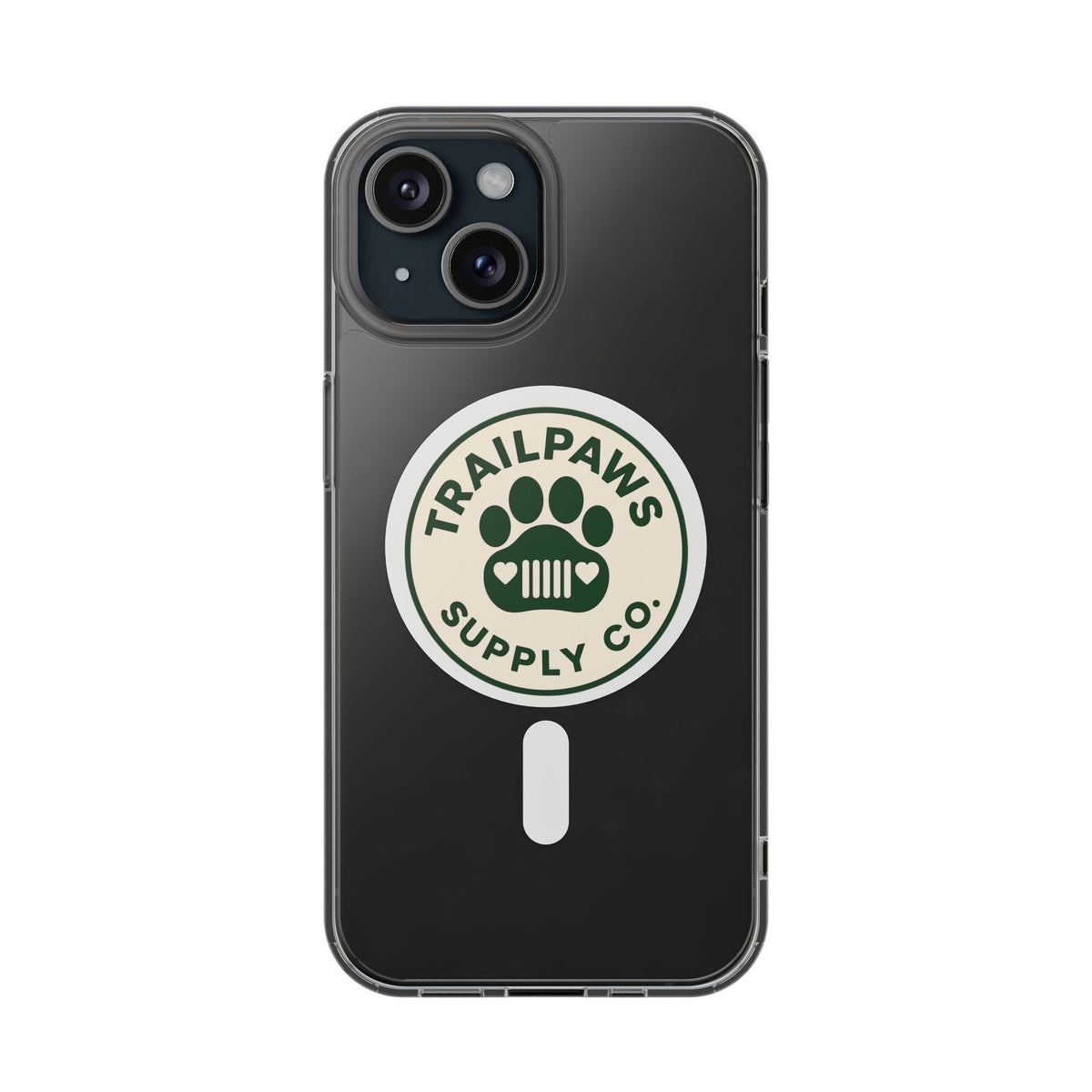 Trailpaws Supply Co. Clear Impact-Resistant Magnetic Phone Case
