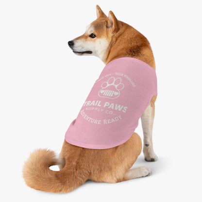 Trail Paws Dog Tank - "Paws Out · Tails Wagging" Adventure-Ready Pet Shirt