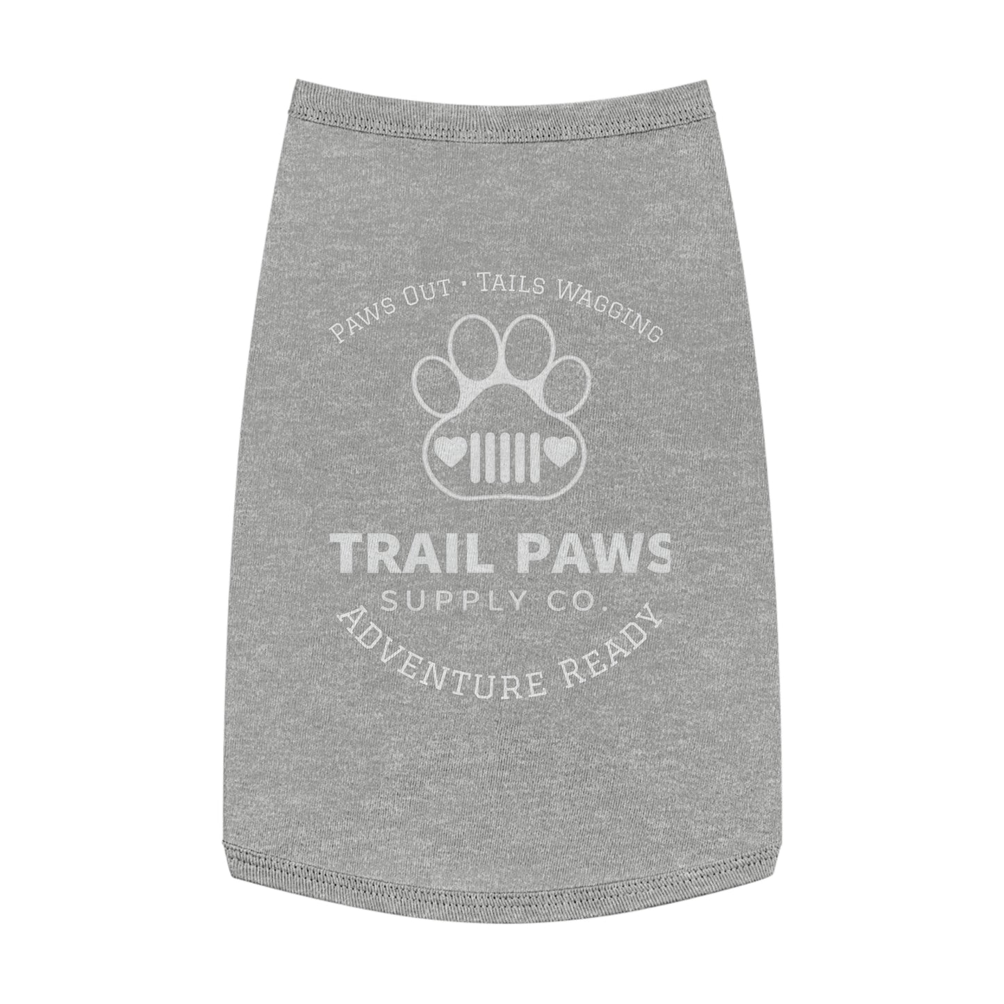 Trail Paws Dog Tank - "Paws Out · Tails Wagging" Adventure-Ready Pet Shirt