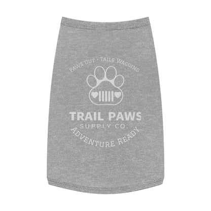 Trail Paws Dog Tank - "Paws Out · Tails Wagging" Adventure-Ready Pet Shirt