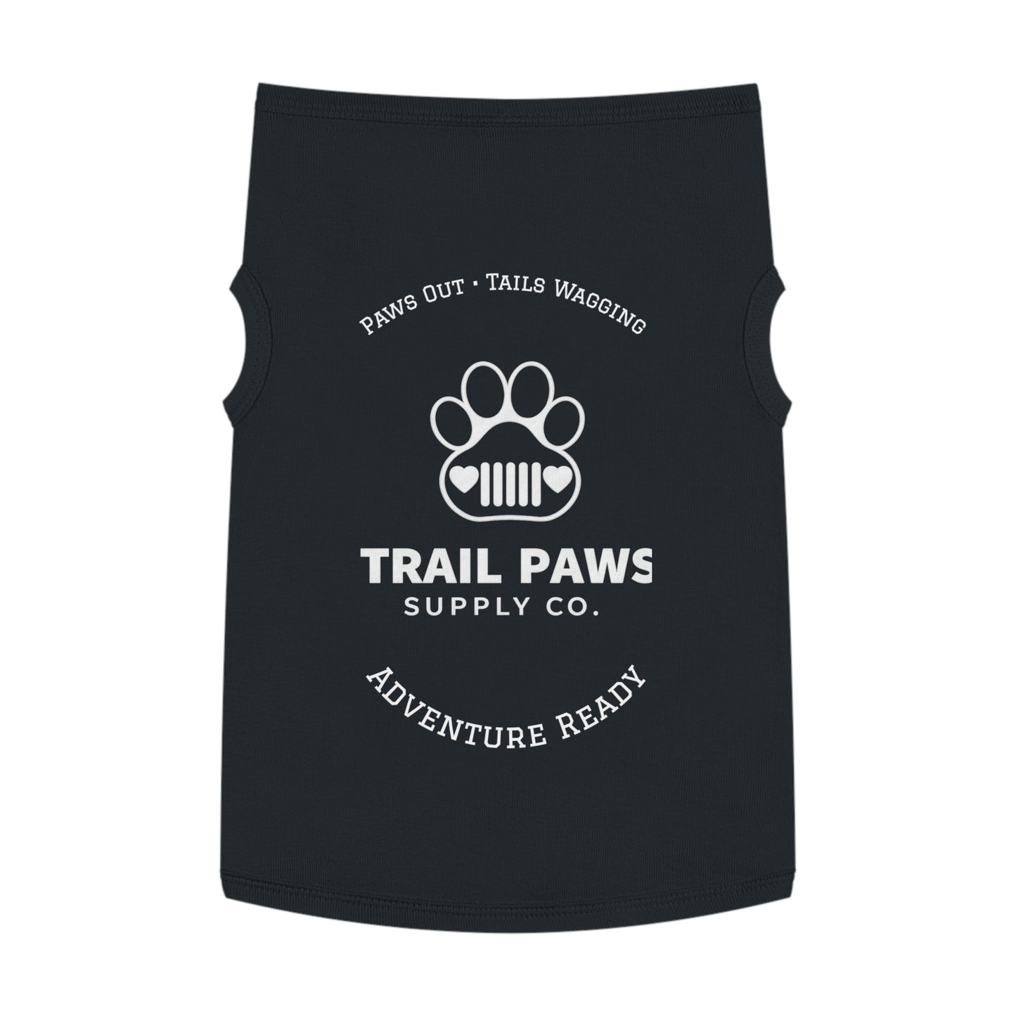Trail Paws Dog Tank - "Paws Out · Tails Wagging" Adventure-Ready Pet Shirt