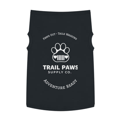 Trail Paws Dog Tank - "Paws Out · Tails Wagging" Adventure-Ready Pet Shirt