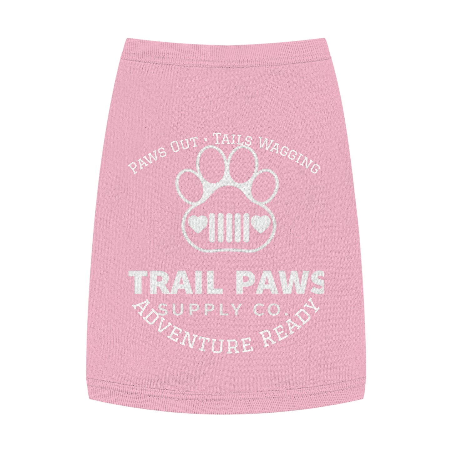 Trail Paws Dog Tank - "Paws Out · Tails Wagging" Adventure-Ready Pet Shirt