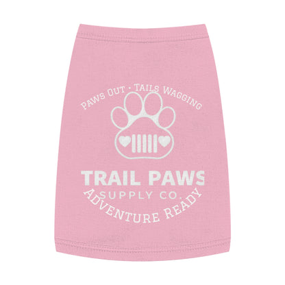 Trail Paws Dog Tank - "Paws Out · Tails Wagging" Adventure-Ready Pet Shirt