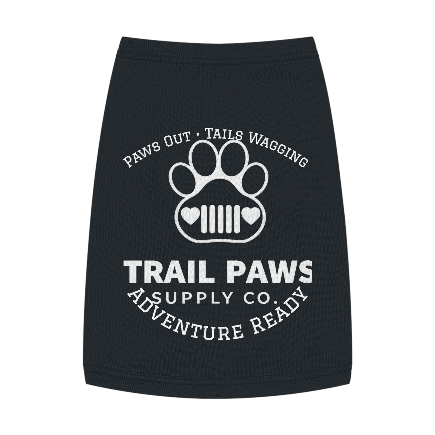 Trail Paws Dog Tank - "Paws Out · Tails Wagging" Adventure-Ready Pet Shirt
