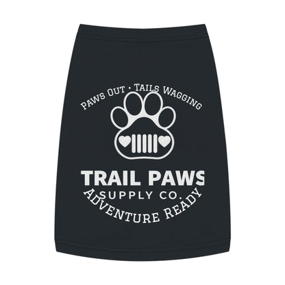 Trail Paws Dog Tank - "Paws Out · Tails Wagging" Adventure-Ready Pet Shirt