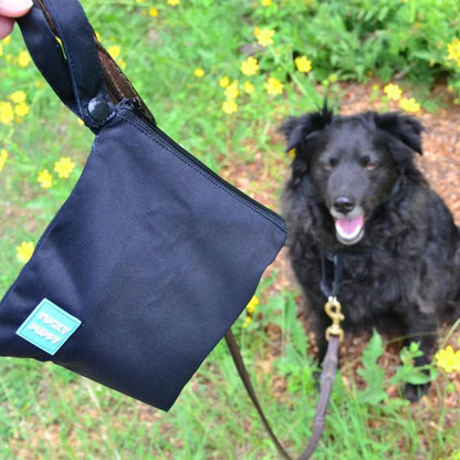 Trail Paws XL Dog Poop Bag Holder – Waterproof Hands-Free Waste Bag Carrier for Dog Walks, Hiking & Travel (2-Pack)