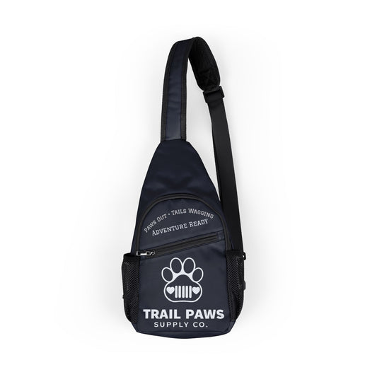 Trail Paws Chest Bag — Outdoor Dog Gear Sling with Paw Logo