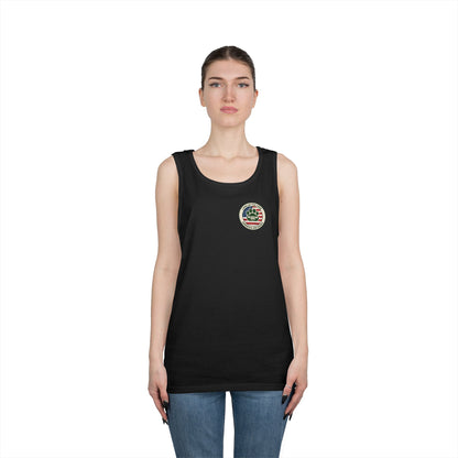 Patriotic Jeep Dog Tank Top – America 250 Trail Paws Supply Co Adventure Shirt
