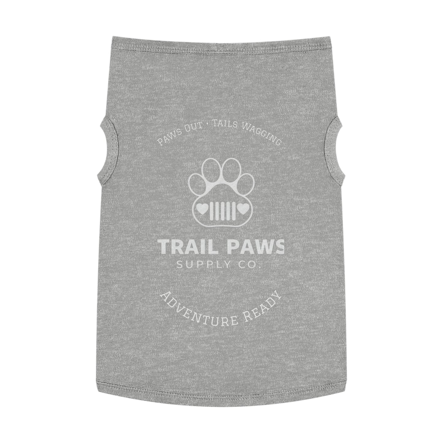Trail Paws Dog Tank - "Paws Out · Tails Wagging" Adventure-Ready Pet Shirt