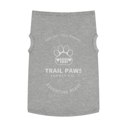 Trail Paws Dog Tank - "Paws Out · Tails Wagging" Adventure-Ready Pet Shirt